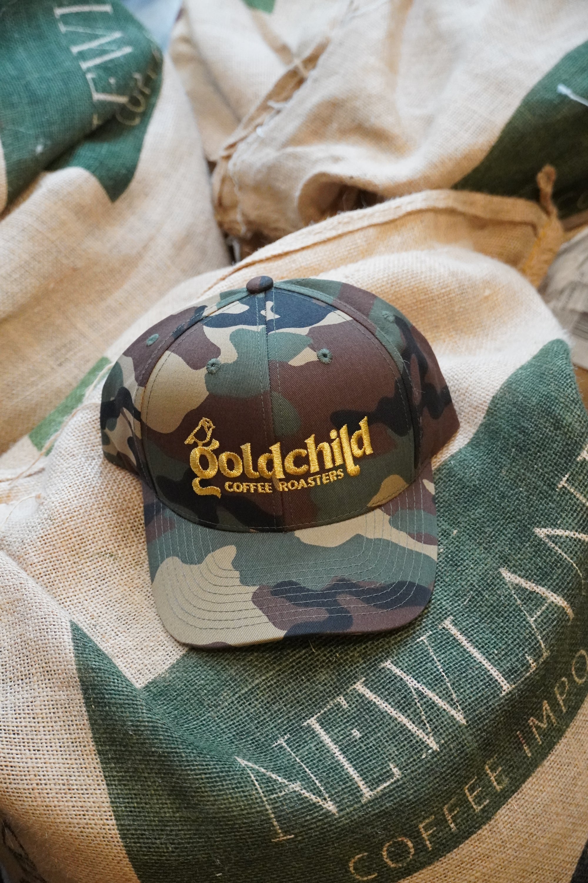 Goldchild Classic Camo Curved Brim Snapback