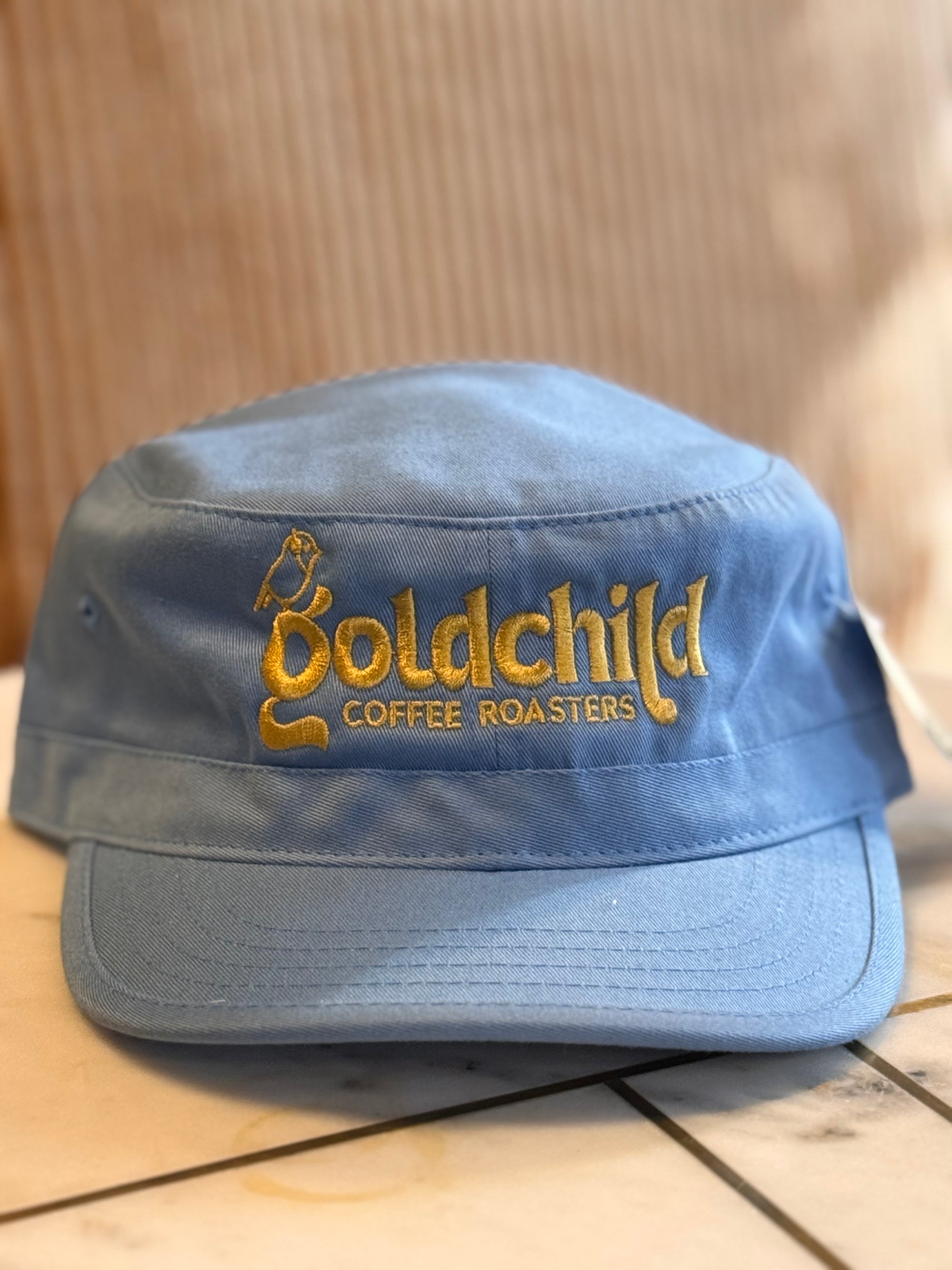 Goldchild Blue 5 Panel Camper Hat