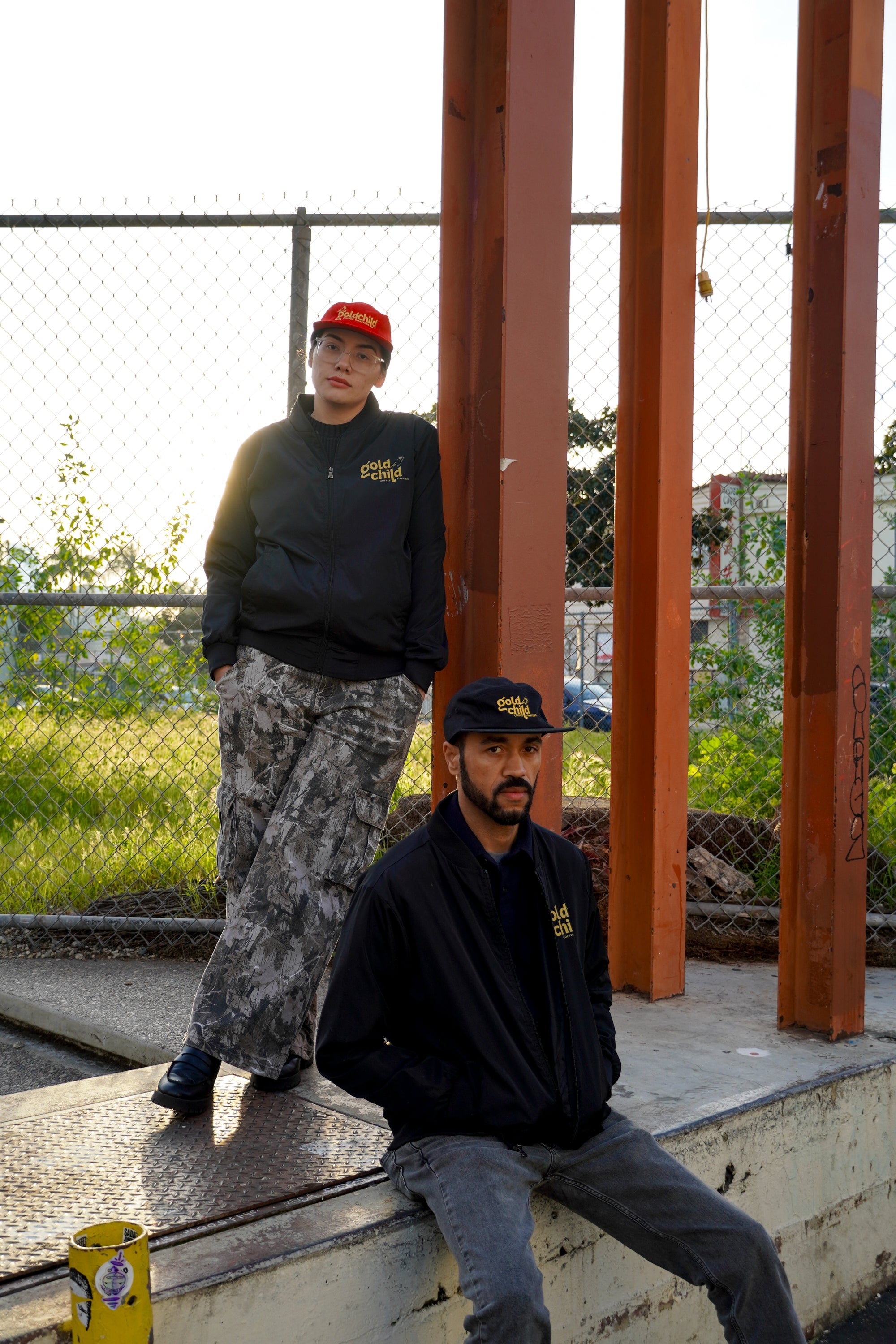 Goldchild Coffee Roasters Windbreaker Jacket - Black